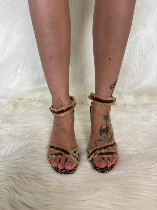 DOLCE&GABBANA S/S2005 RAFFIA HEELS