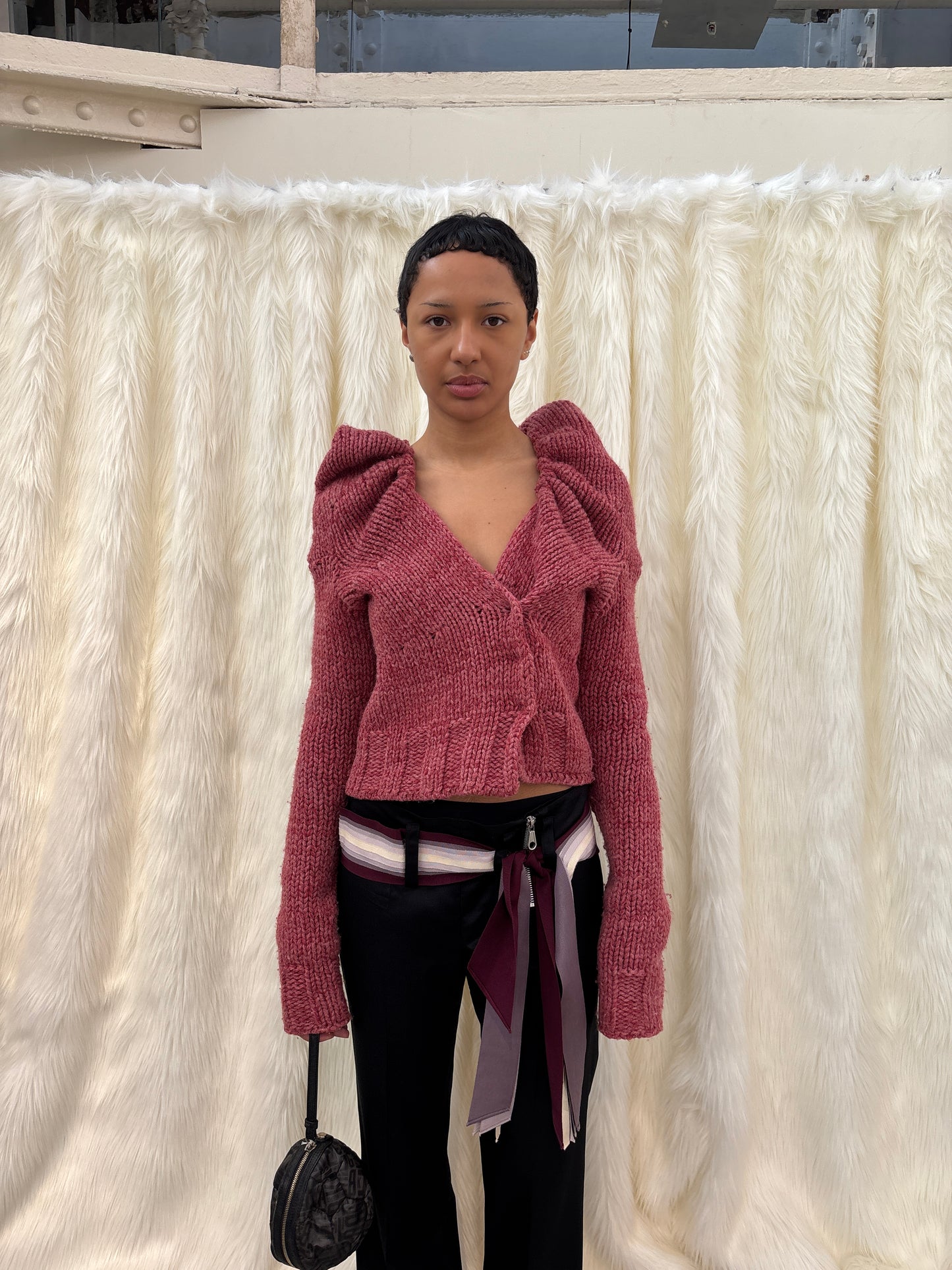 DRIES VAN NOTEN F/W2000 HOODED CARDIGAN