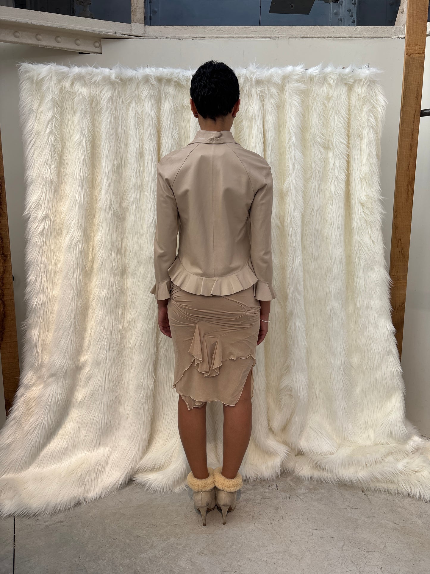 GUCCI TOM FORD S/S1999 LEATHER BLOUSE