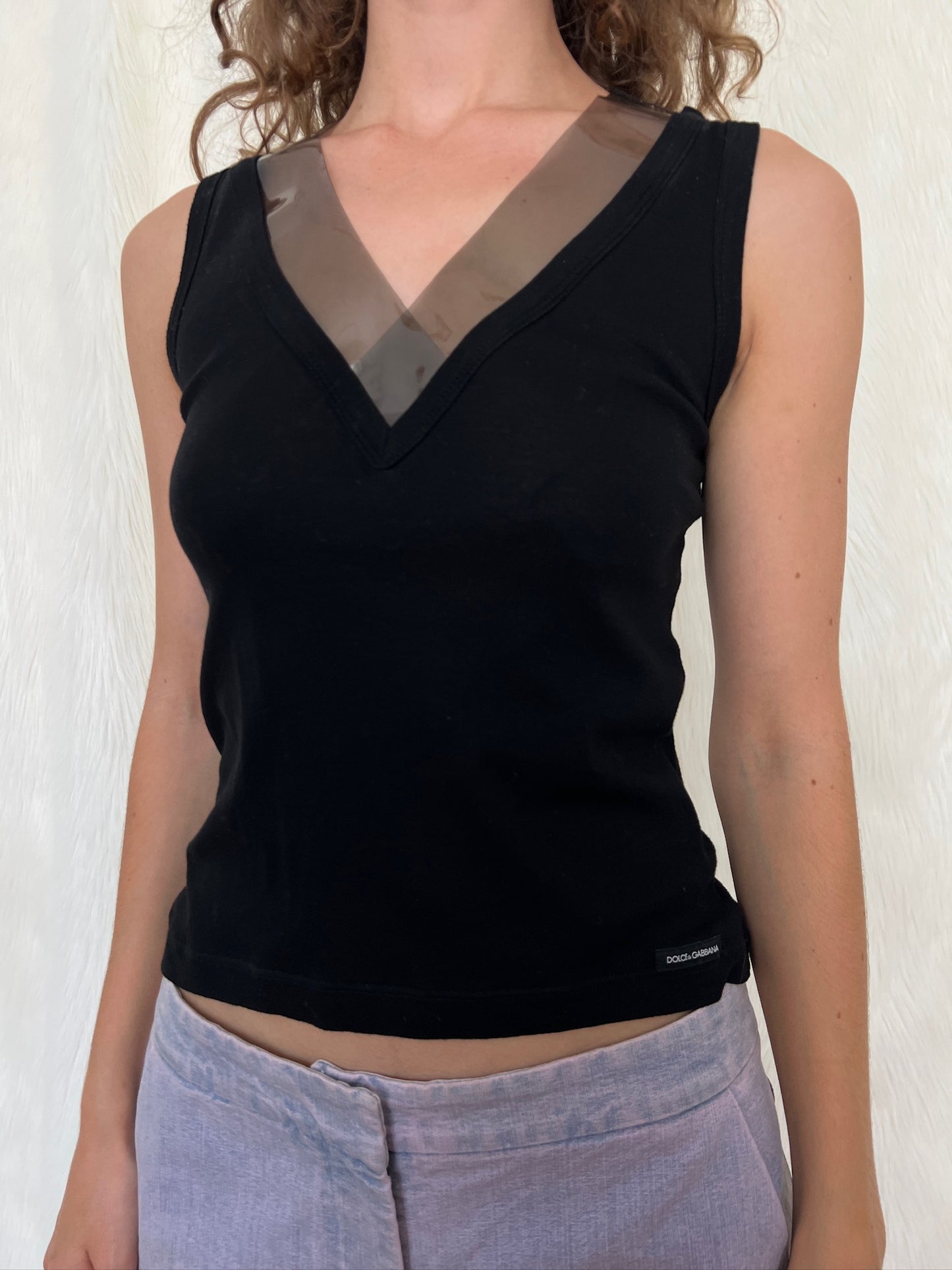DOLCE&GABBANA PVC TANK TOP