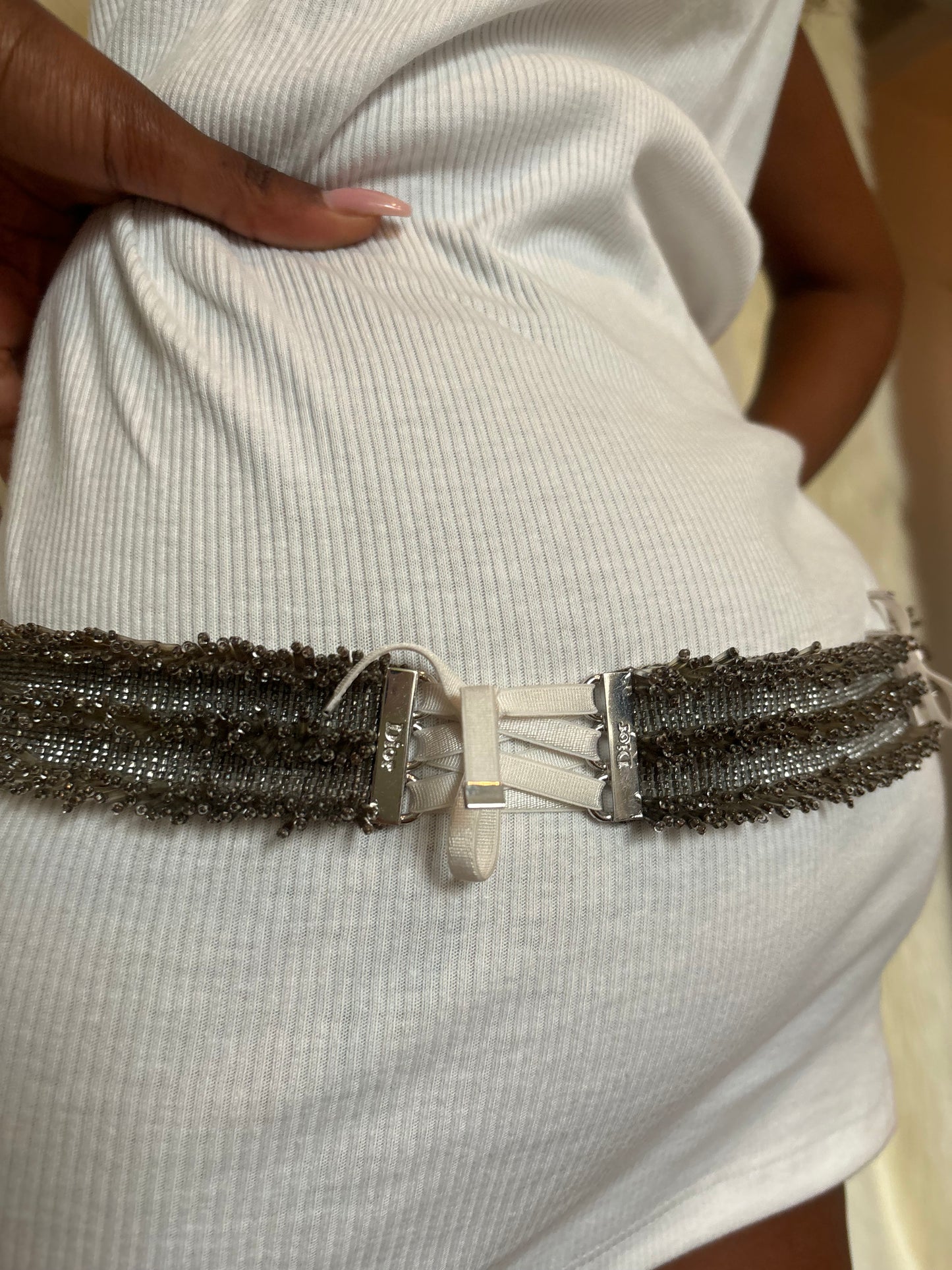 DIOR BEADED BELT